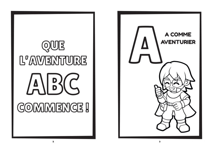 Abécédaire fantastique, une aventure à colorier