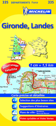 Carte Départementale Gironde, Landes