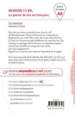 Mondes en VF - La voyeuse - Niv. A2 - Livre + audios