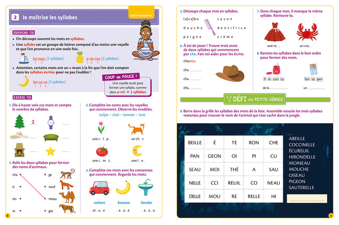 Le francais des petits genies : Tout le CP