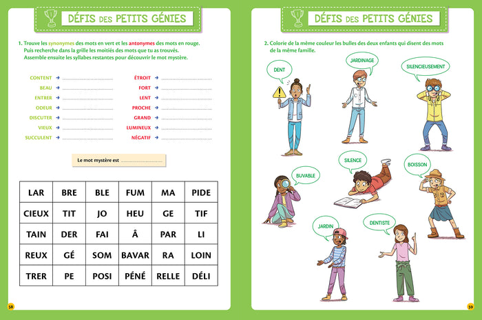 Le français des petits génies : Tout le CM1