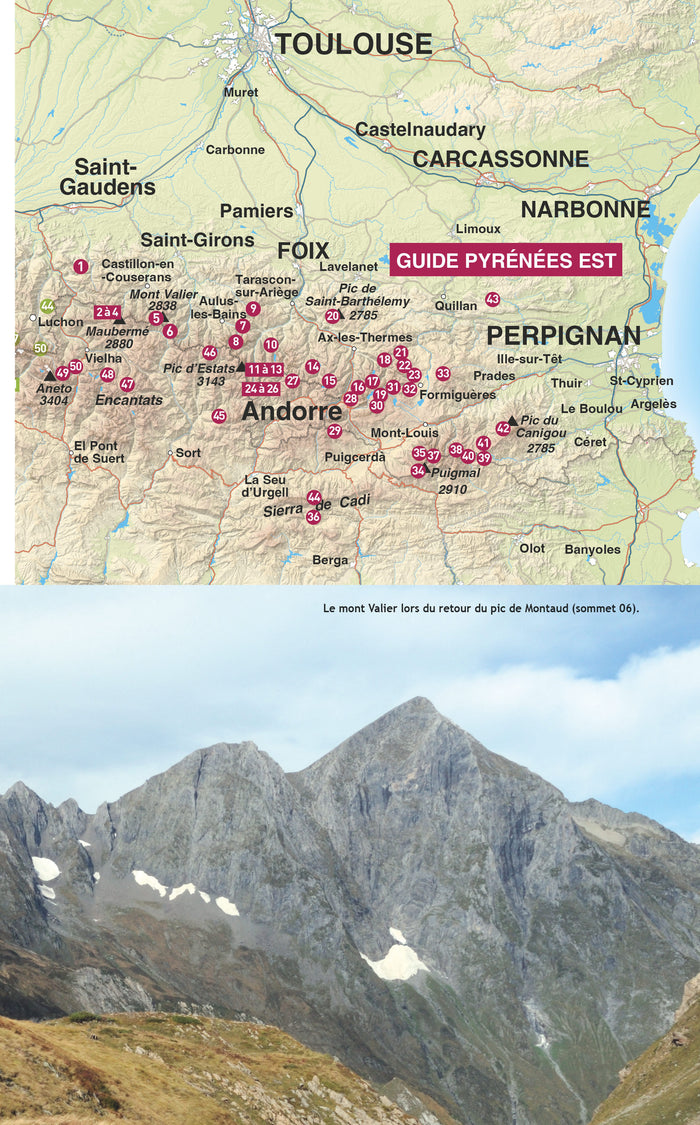 Pyrénées Est, 50 sommets