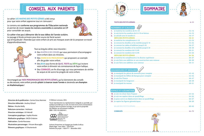 Les maths des petits génies : Tout le CP