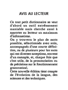 Dictionnaire Larousse Micro