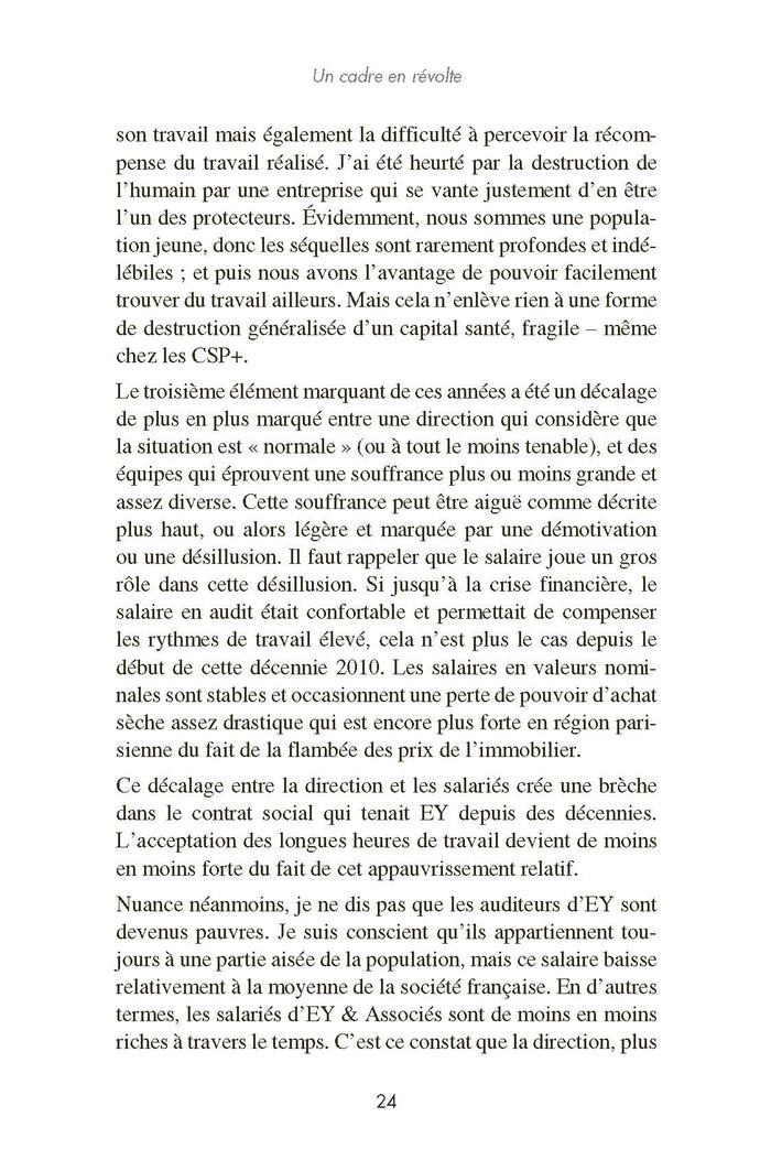 Un cadre en révolte