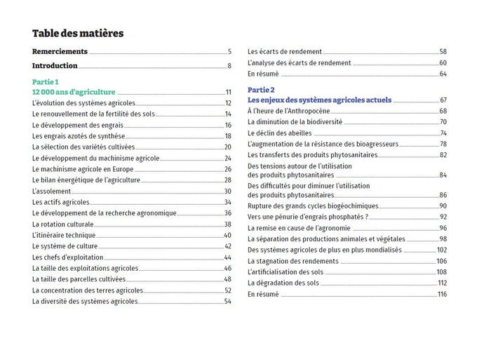 Mémo visuel d'agronomie