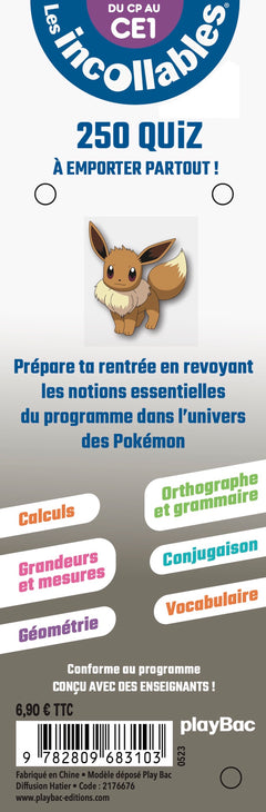 Je rentre en CE1 avec Pokémon 6/7 ans