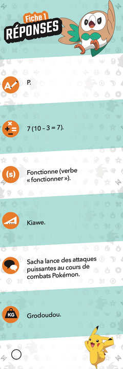 Je rentre en CE1 avec Pokémon 6/7 ans