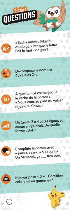 Les incollables - Je rentre en CM1 avec Pokémon 8/9 ans