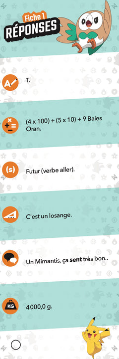 Les incollables - Je rentre en CM1 avec Pokémon 8/9 ans