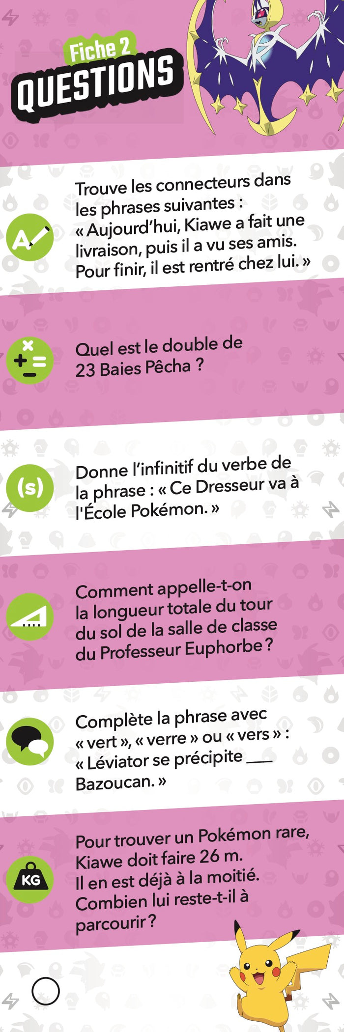 Les incollables - Je rentre en CM1 avec Pokémon 8/9 ans