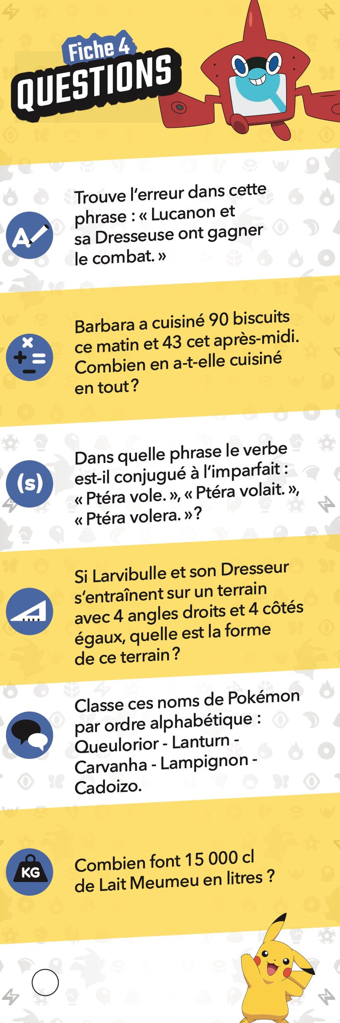 Les incollables - Je rentre en CM2 avec Pokémon