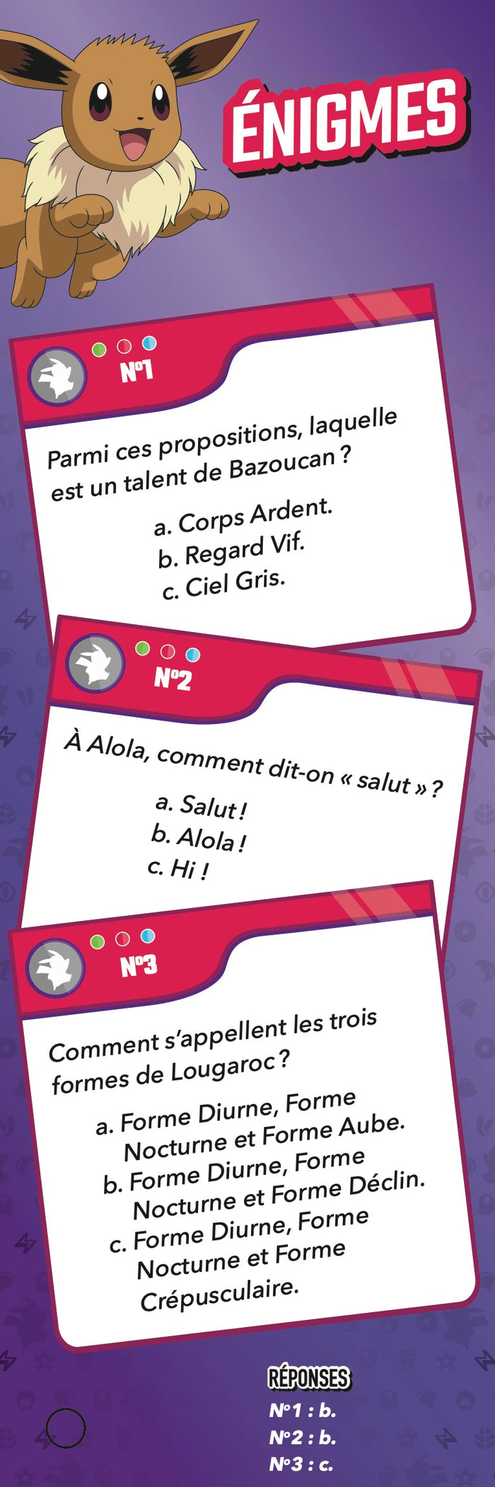 Quiz Famille Pokémon