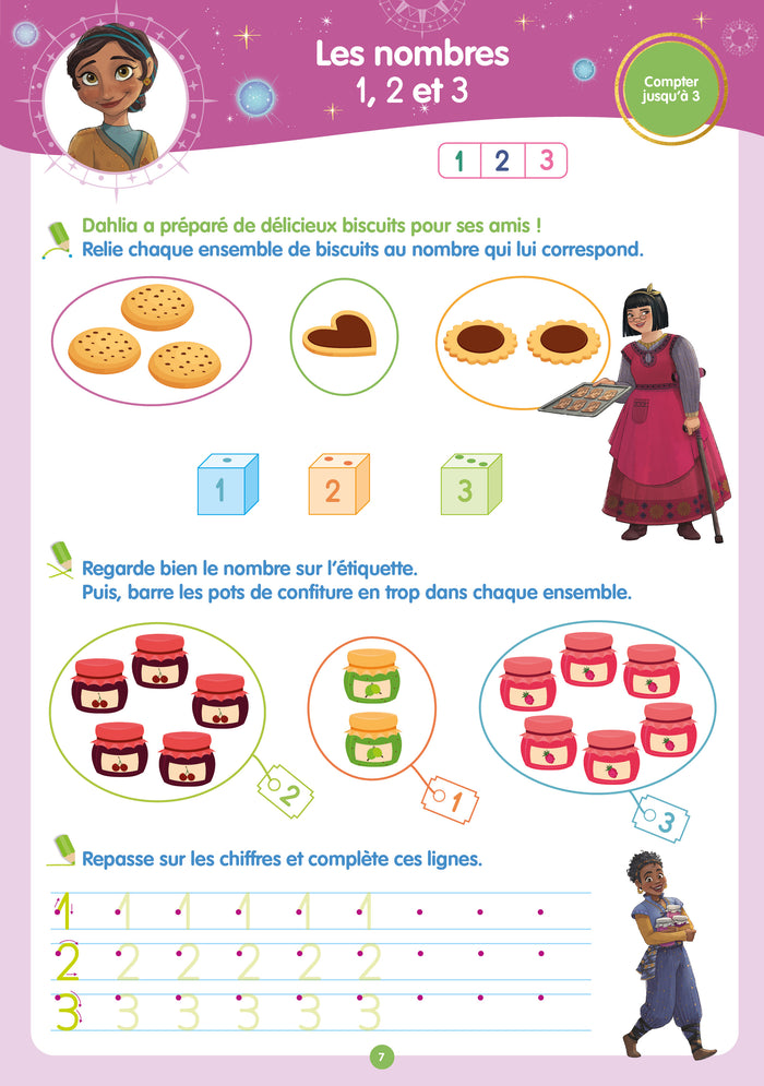 Disney - Wish - De la Grande Section au CP - Cahier de vacances 2025