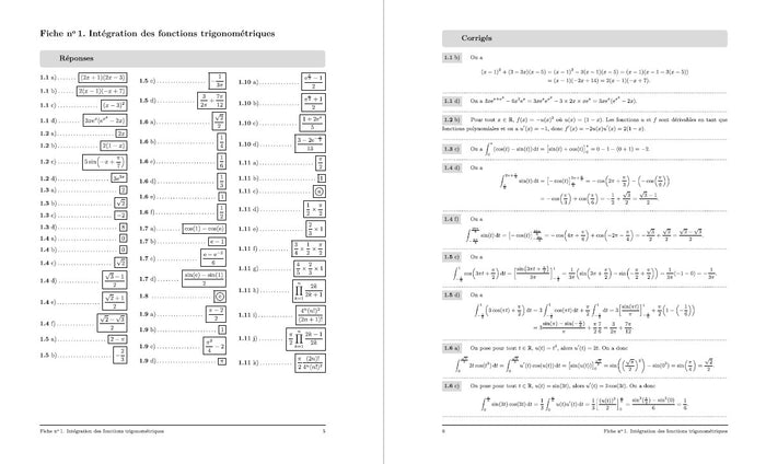 Cahier de calcul en maths Terminale