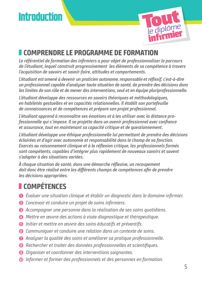 Tout le Diplôme Infirmier en fiches mémos - DEI - UE 1.1 à 6.2 - IFSI - Entrainement révision 3e Ed