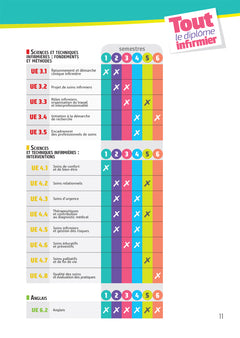 Tout le Diplôme Infirmier en fiches mémos - DEI - UE 1.1 à 6.2 - IFSI - Entrainement révision 3e Ed