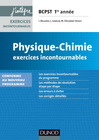 Physique-chimie exercices incontournables Bcpst 1e année