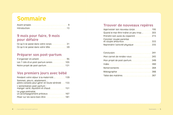 J'accueille mon post-partum