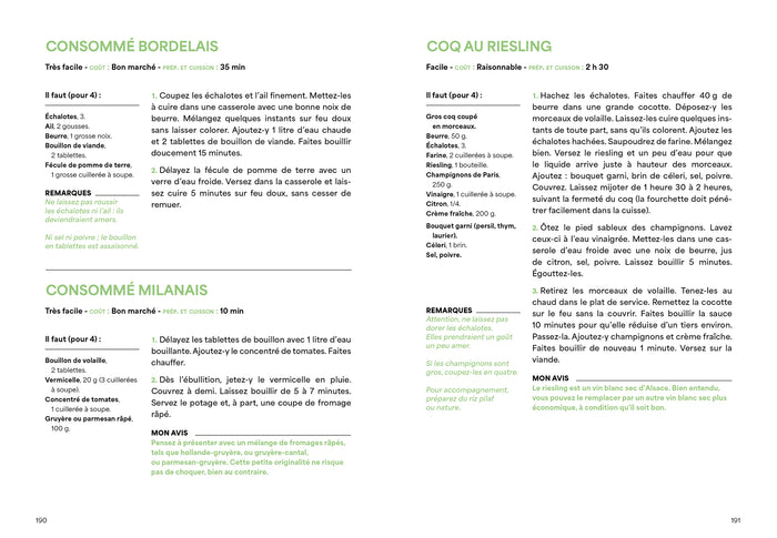 Les recettes faciles de Françoise Bernard