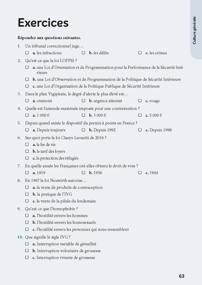 Epreuves de sélection Gendarme adjoint volontaire 2024