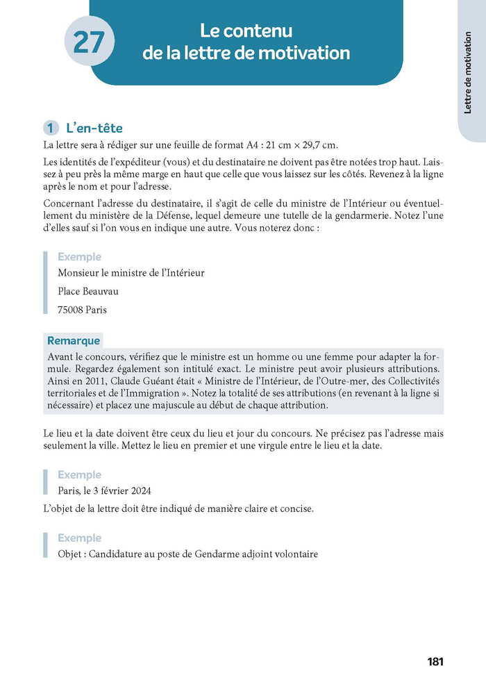 Epreuves de sélection Gendarme adjoint volontaire 2024