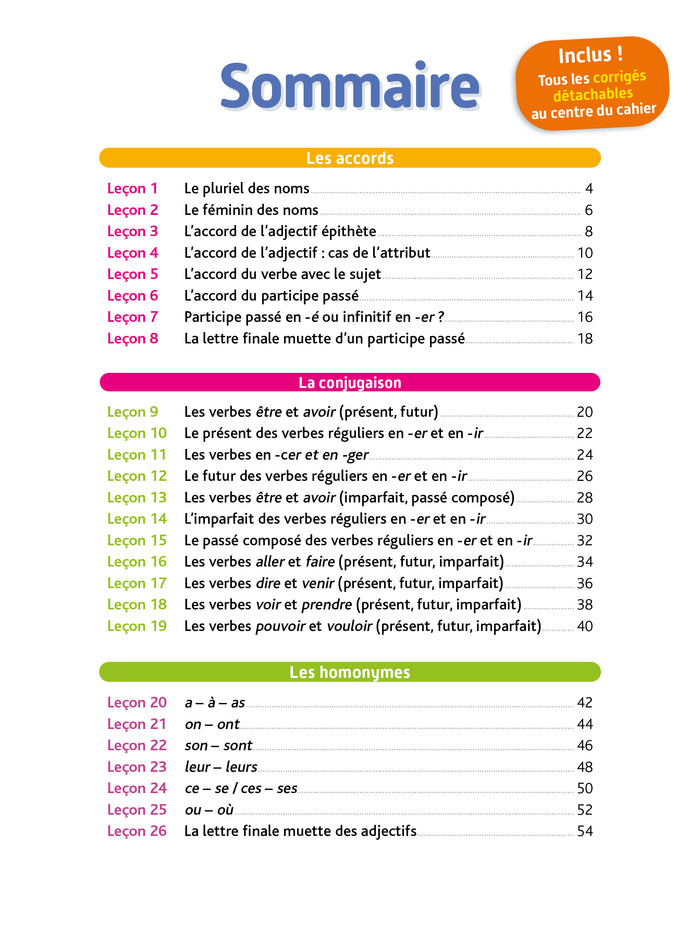 Bled Cahier d'orthographe CM1