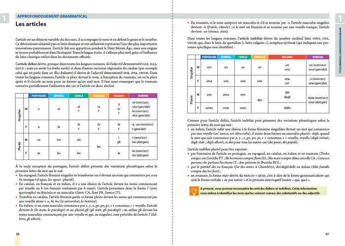 Voyage en langues romanes