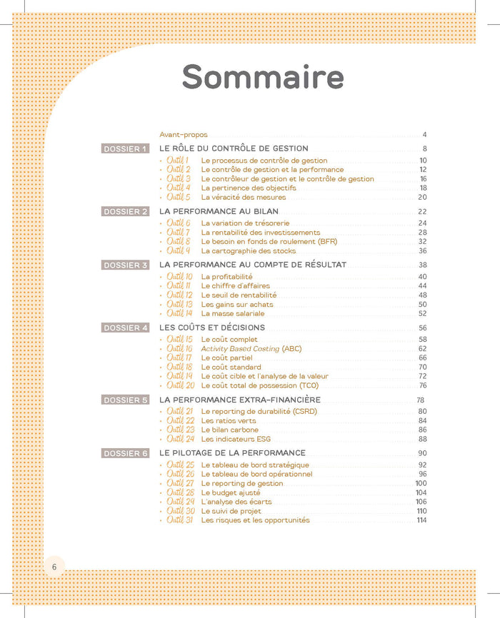 La boîte à outils du Contrôle de gestion