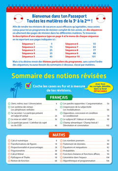 Passeport - Toutes les matières - De la 3e à la 2de - Cahier de vacances 2024