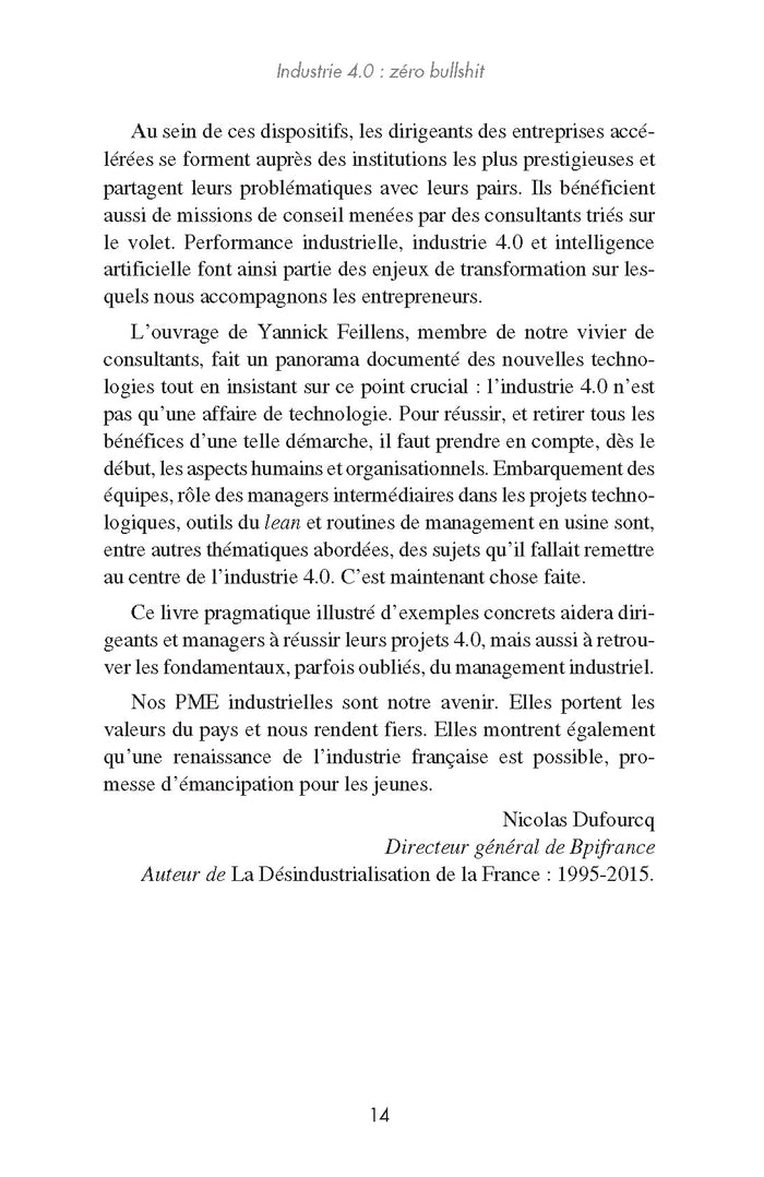 Industrie 4.0 : zéro bullshit