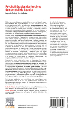 Psychothérapies des troubles du sommeil de l'adulte
