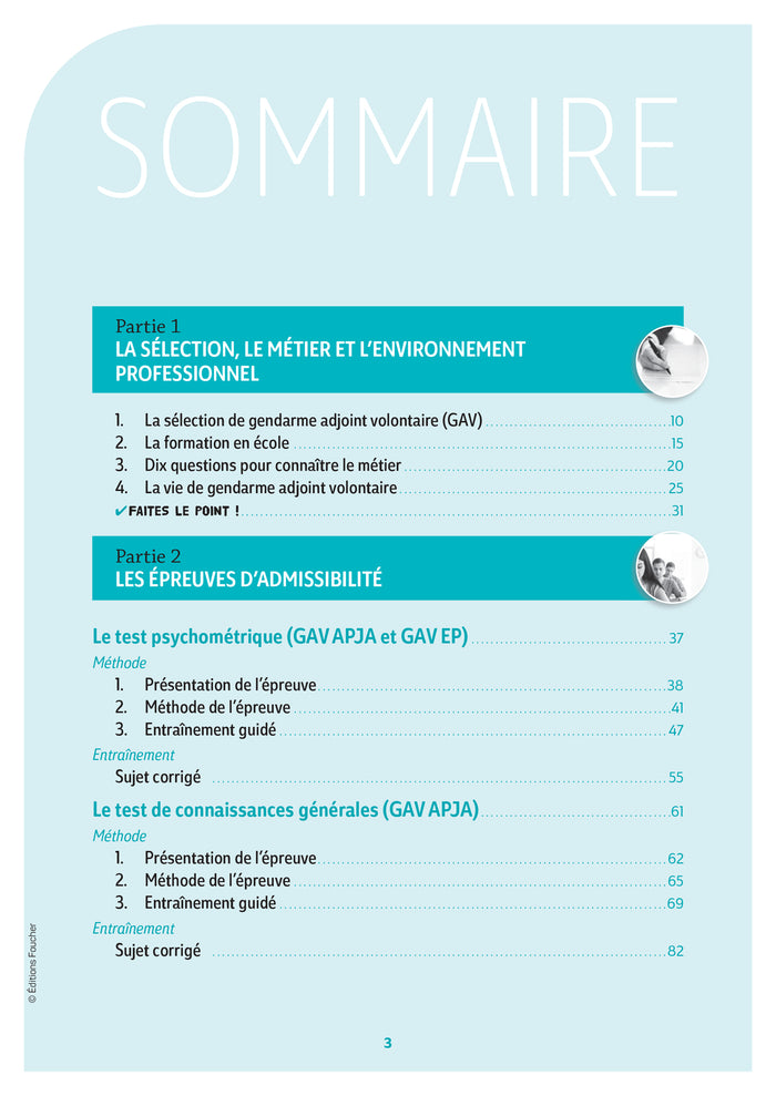 Réussite Concours - Gendarme adjoint volontaire - APJA et EP- 2024-2025 - Préparation complète