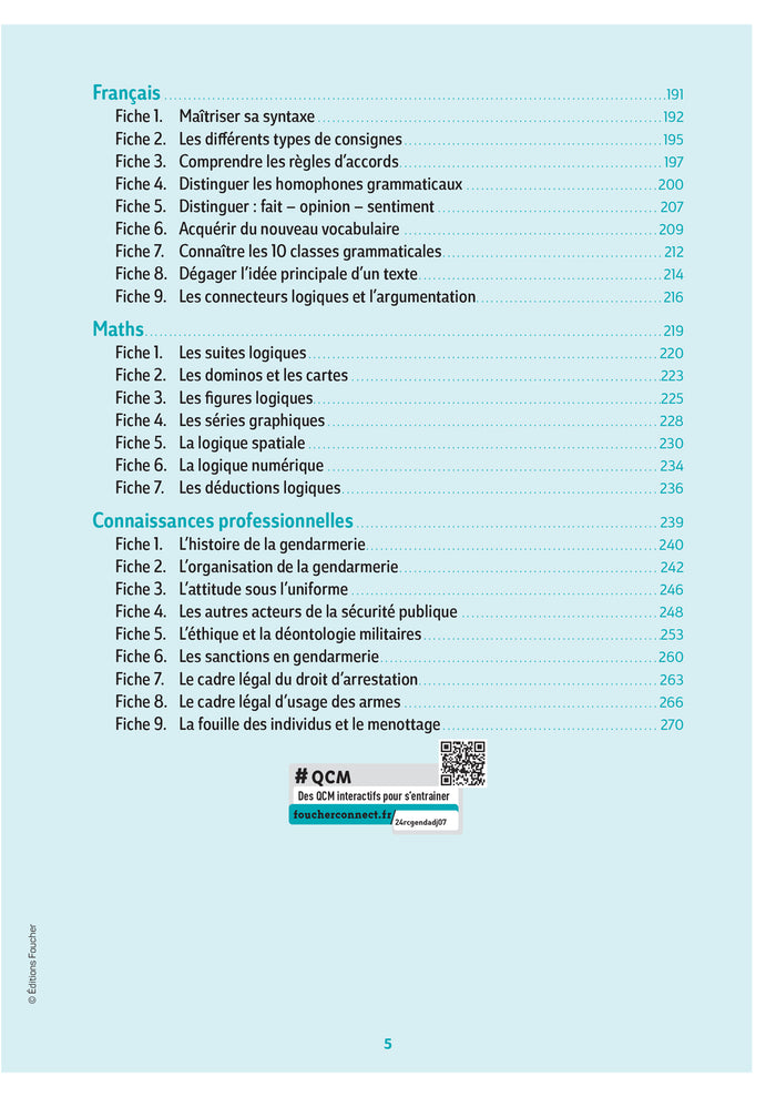 Réussite Concours - Gendarme adjoint volontaire - APJA et EP- 2024-2025 - Préparation complète