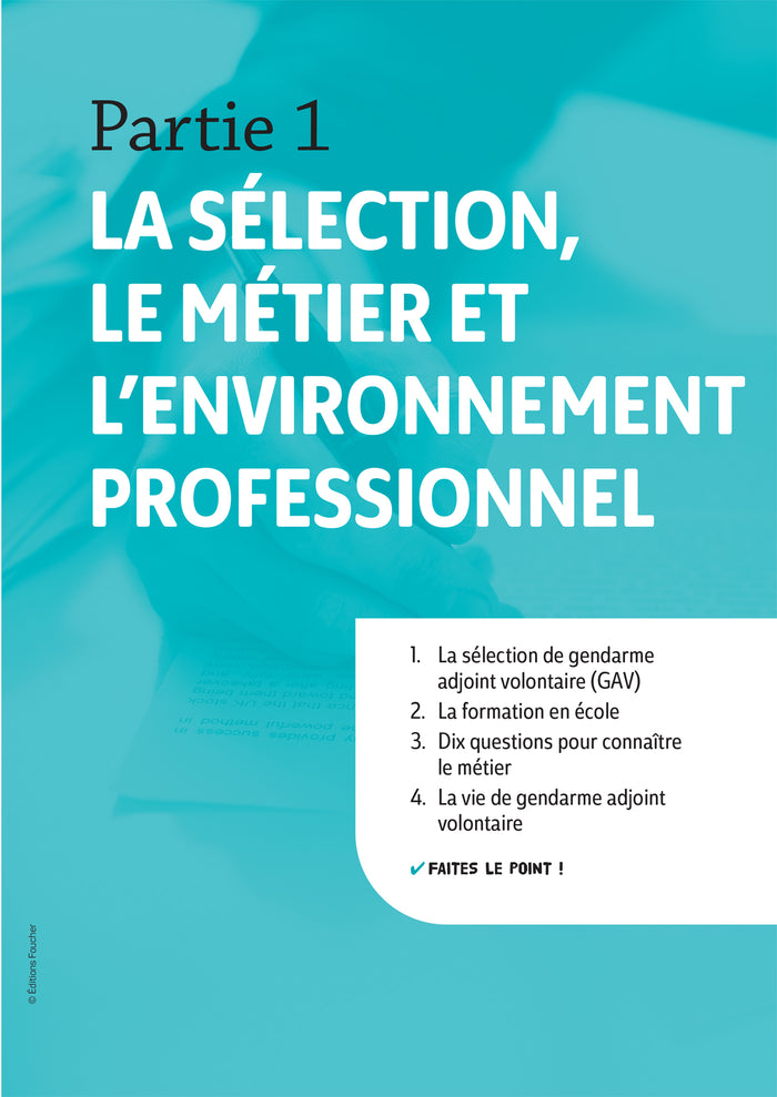 Réussite Concours - Gendarme adjoint volontaire - APJA et EP- 2024-2025 - Préparation complète