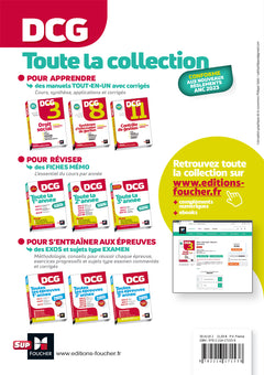 DCG - Toute la 2e année du DCG 2, 4, 5, 6, 10 en fiches - Révision 2024-2025