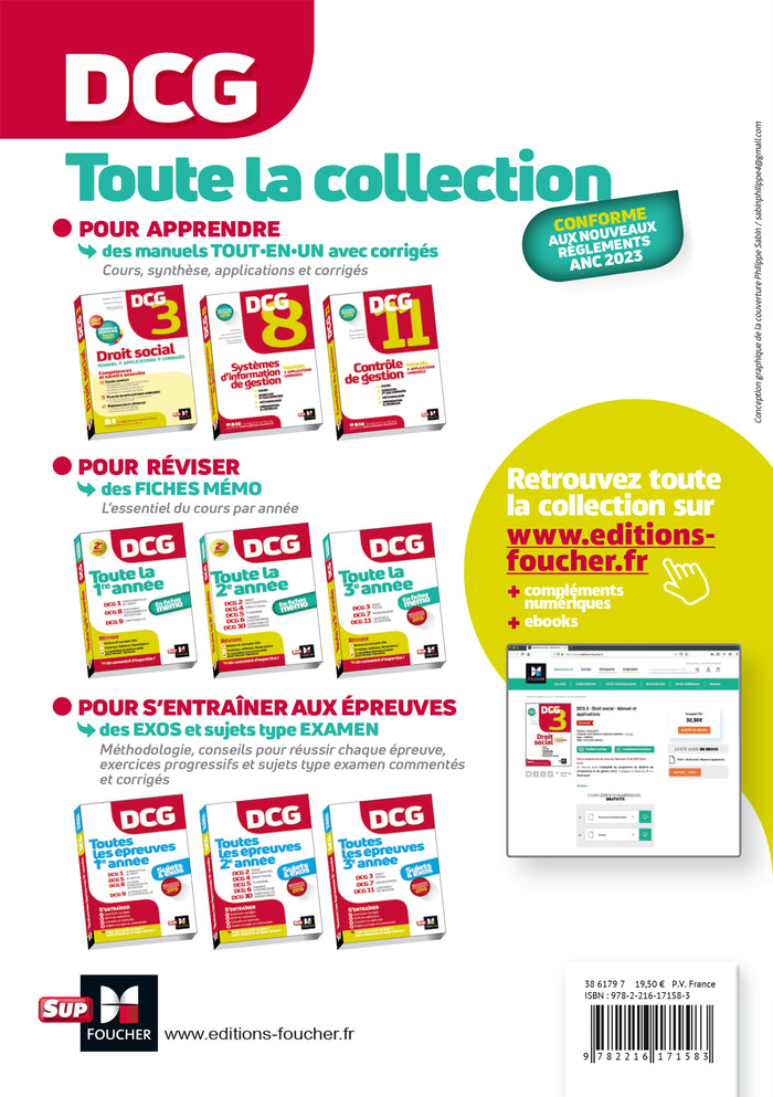 DCG - Toute la 1ère année du DCG 1, 8, 9 en fiches - 2024 - Révision 2024-2025