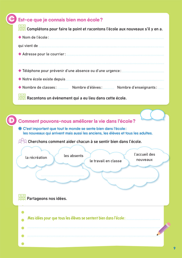 Vie de classe Vie d'élève Magellan CM