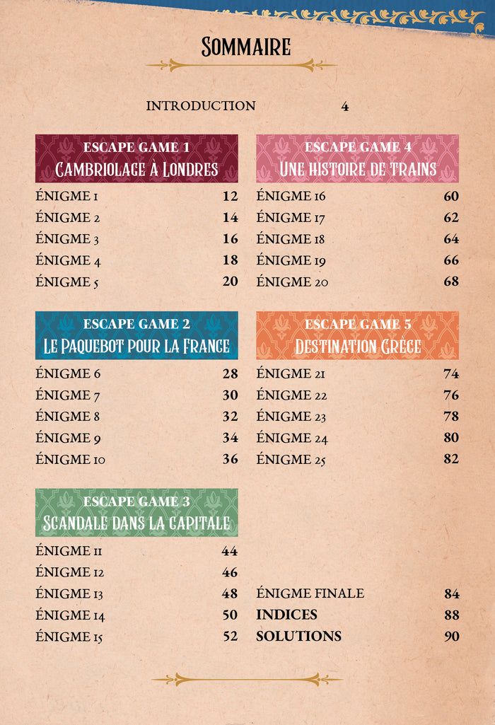 Escape game adultes Arsène Lupin et la pie voleuse