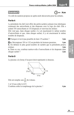 Annales Brevet Maths 2026