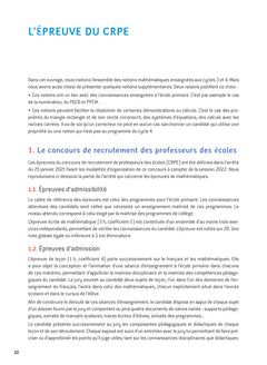 Mathématiques - CRPE 2024-2025 - Epreuve écrite d'admissibilité