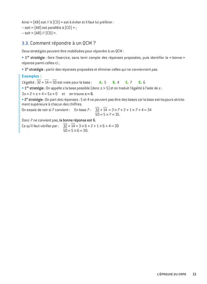 Mathématiques - CRPE 2024-2025 - Epreuve écrite d'admissibilité