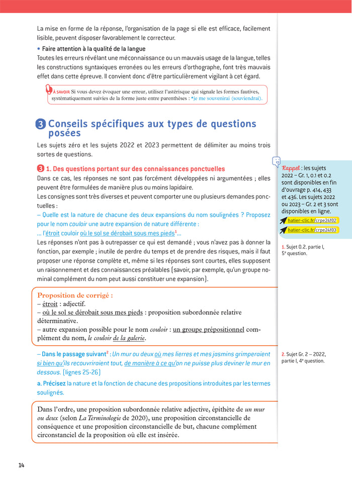 Français - CRPE 2024-2025 - Epreuve écrite d'admissibilité