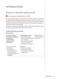 Epreuve d'entretien - CRPE 2024-2025 - Epreuve orale d'admission