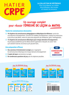 Mathématiques - CRPE 2024-2025 - Epreuve orale d'admission