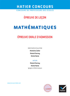 Mathématiques - CRPE 2024-2025 - Epreuve orale d'admission