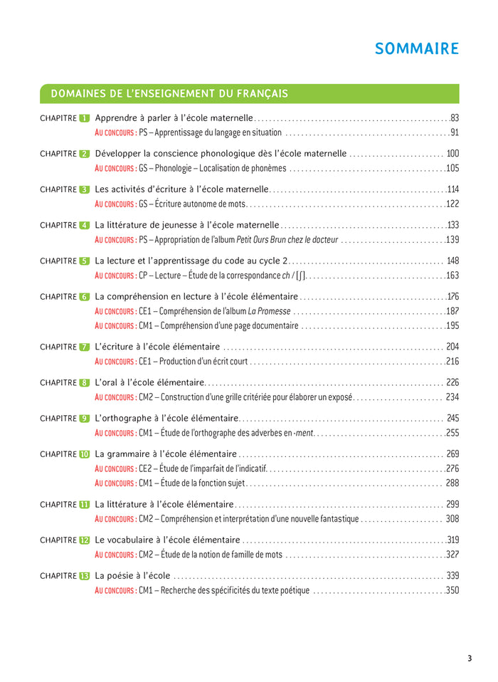Français - CRPE 2024-2025 - Epreuve orale d'admission