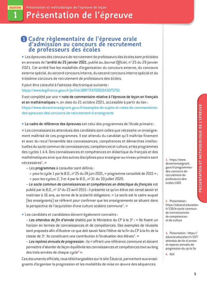 Français - CRPE 2024-2025 - Epreuve orale d'admission