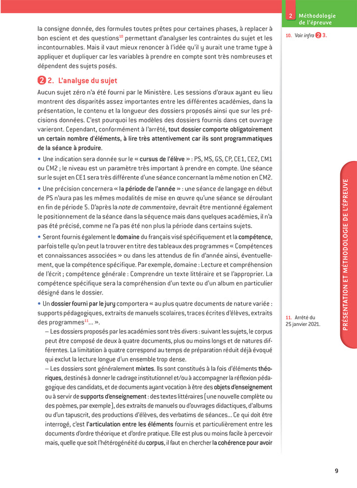 Français - CRPE 2024-2025 - Epreuve orale d'admission