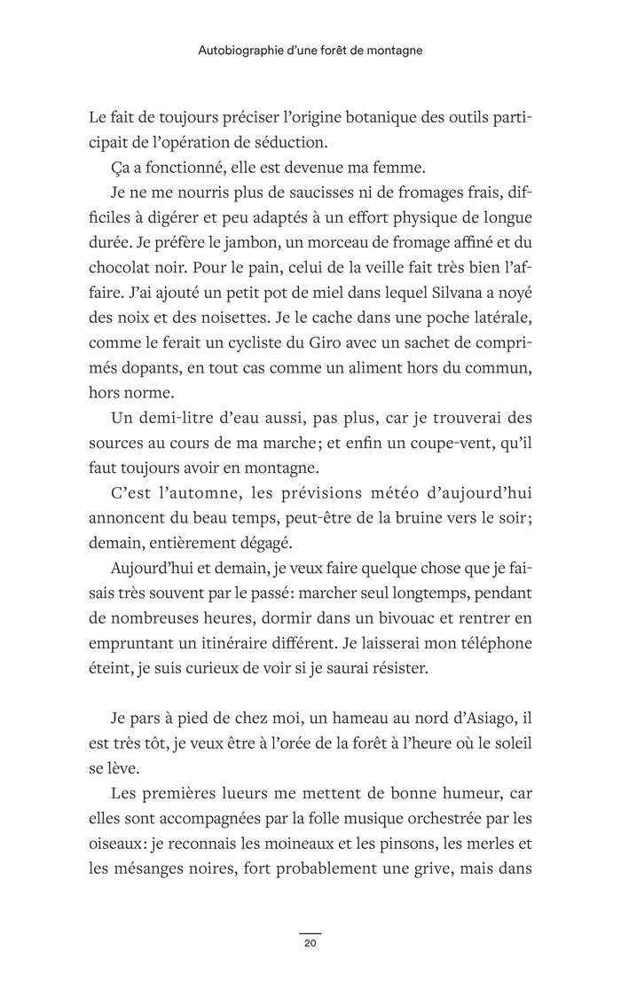 Autobiographie d'une forêt de montagne